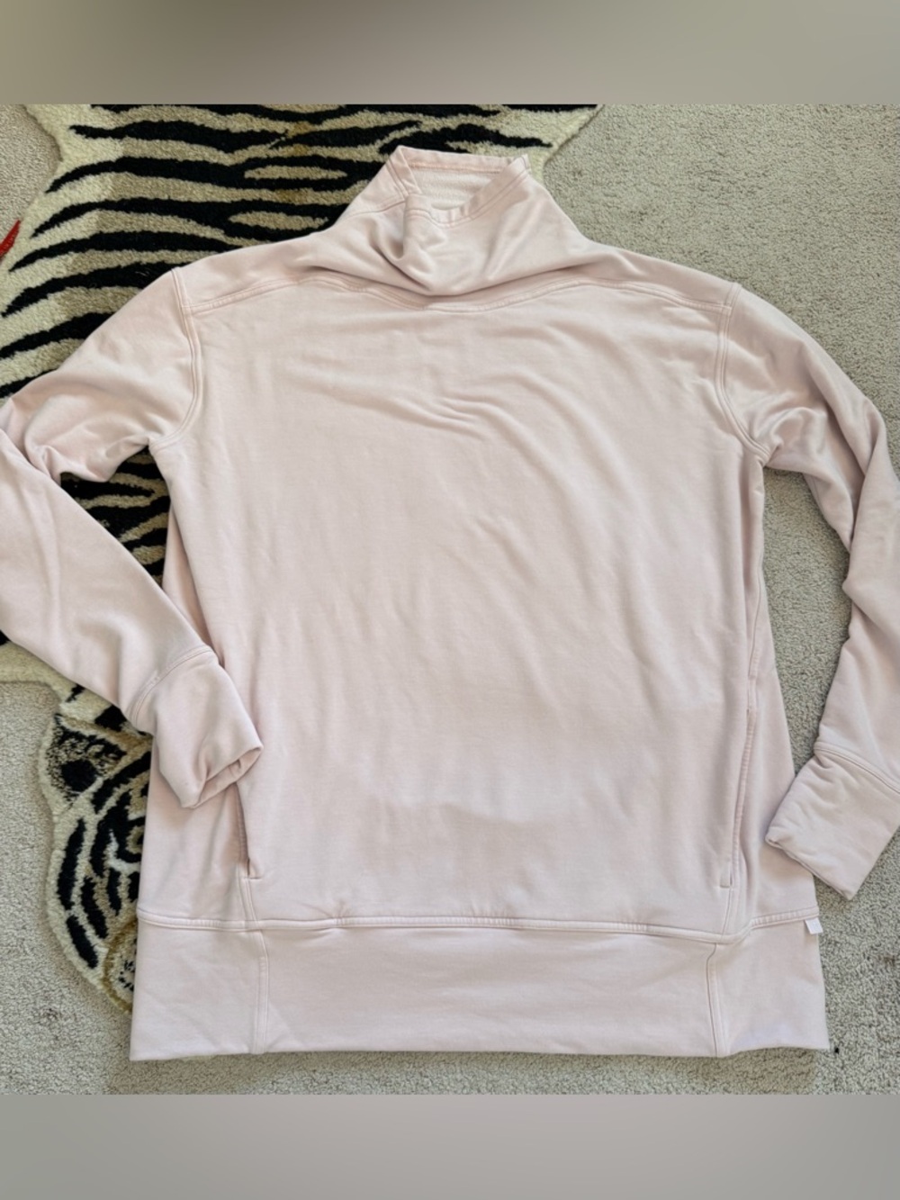 Lululemon Warm Down Funnel Neck Light Pink Size 12